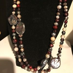 Multi Color Pearl Necklace